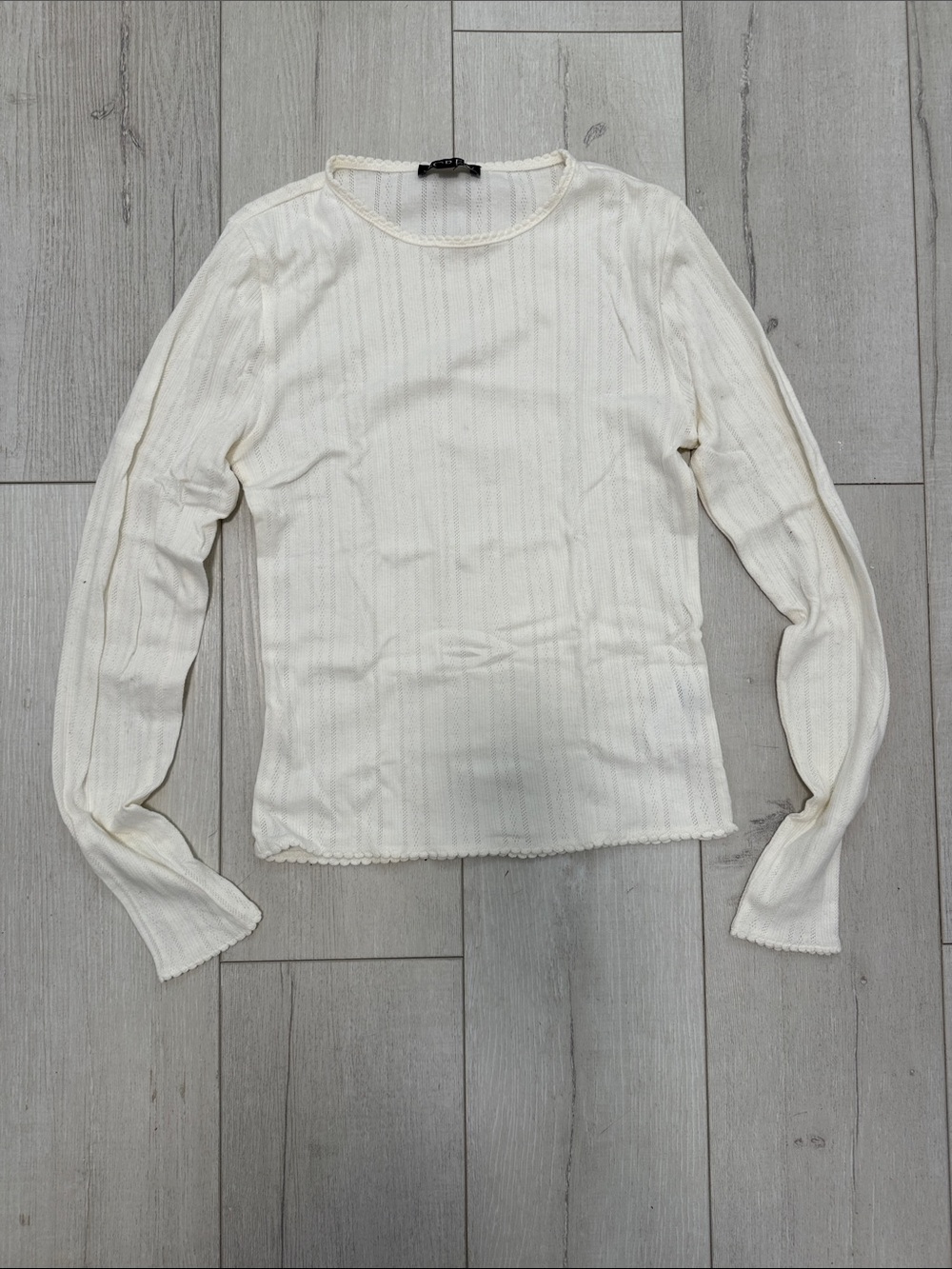 J. Crew Women’s Pointelle Long-Sleeve Top